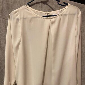 Womens Off White Charming Charlie Sheer Blouse